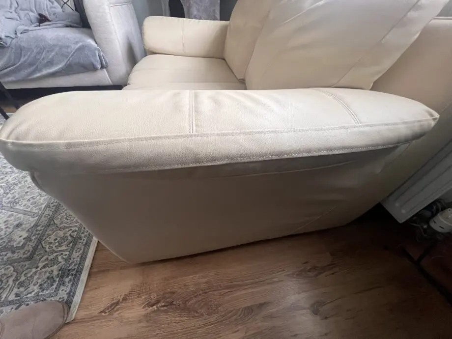 Faux leather 2 seater sofa