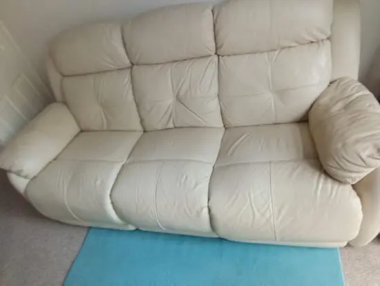 3 seater leather sofa