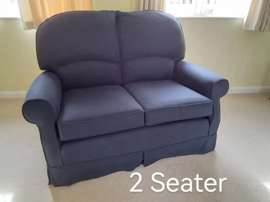 Multiyork 2 & 3 Seater Settee set in Navy Blue Linen