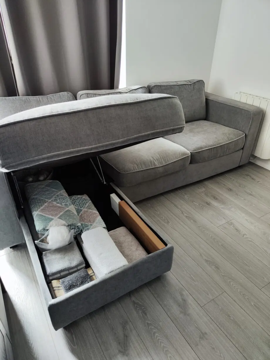 Left Hand Storage Chaise Sofa