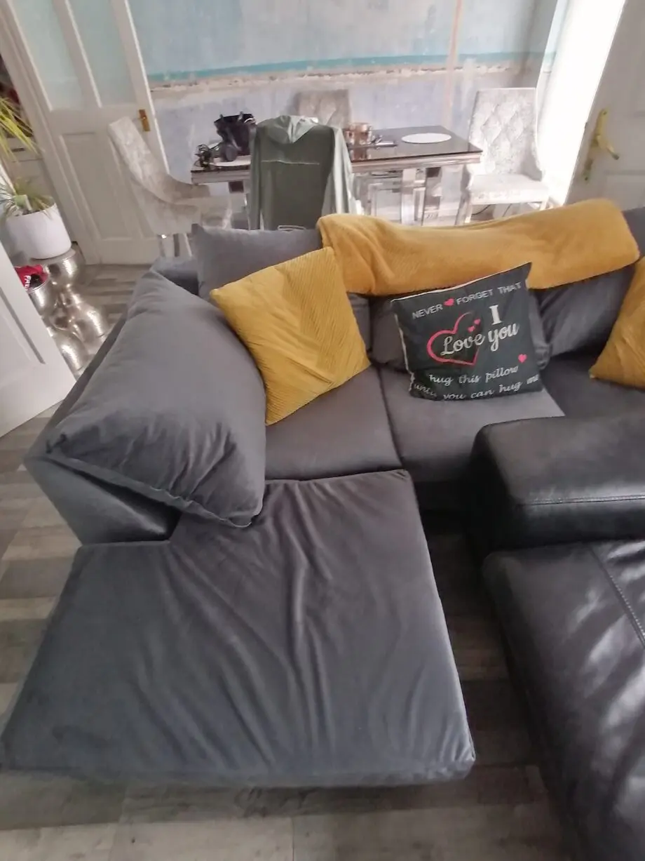 Grey corner settee brand new
