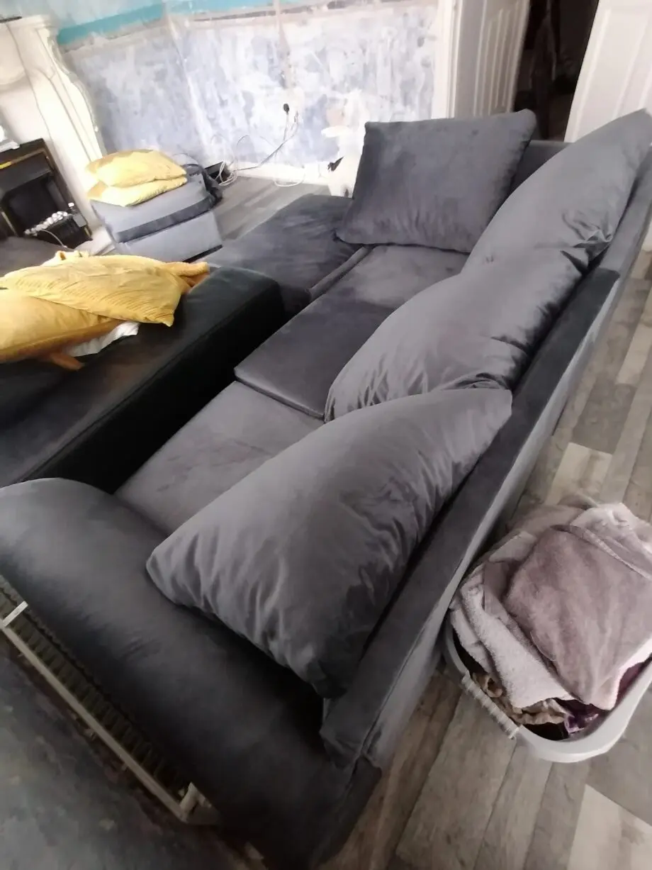 Grey corner settee brand new