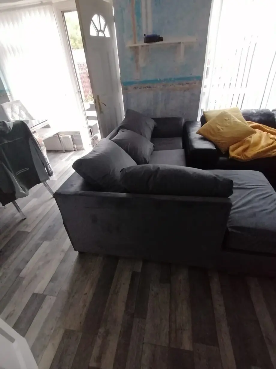 Grey corner settee brand new