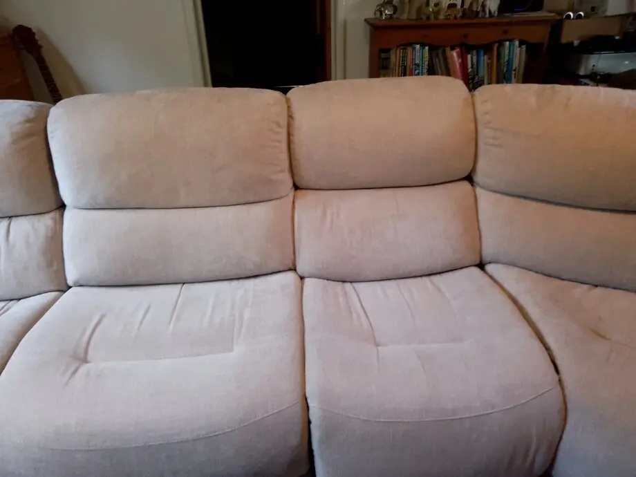 Furniture Village Grey Herringbone Corner Sofa, Electric Recliners