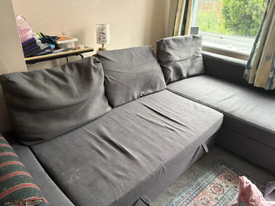 grey corner sofa bed