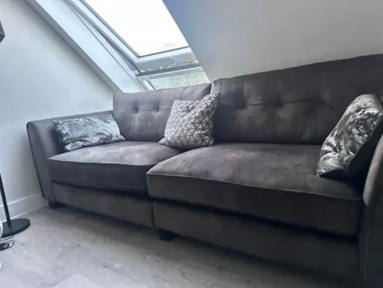 Furniture Village Ariana Set - 4 Seater - Fabric Pillow Back Split Frame Sofas