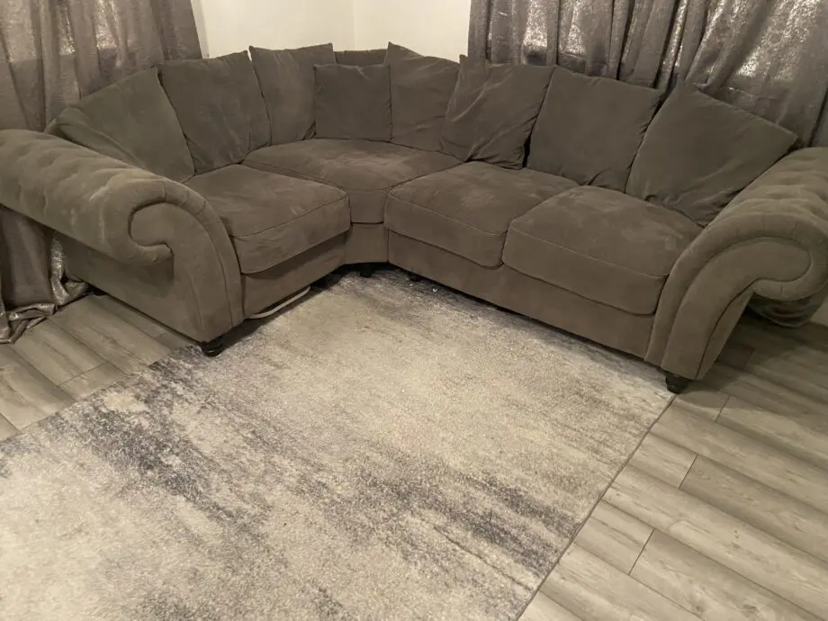 Sofa club Windsor grey left handed corner sofa chesterfield style