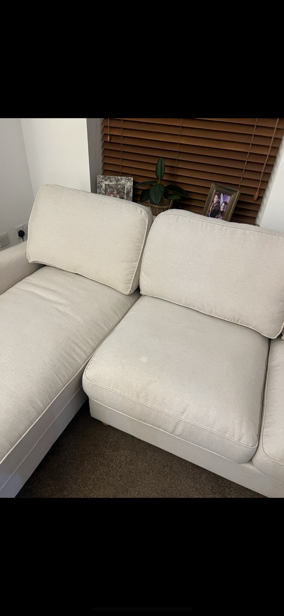 Dunelm 4 seater corner sofa bed with storage