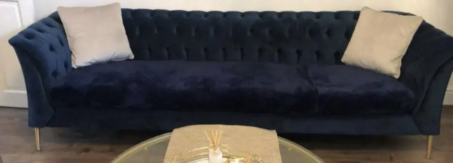 SLF24 Chesterfield Blue Sofa Set