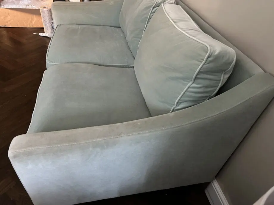 Sofa.com 2 and a half seater iggy sofa in sage smart velvet