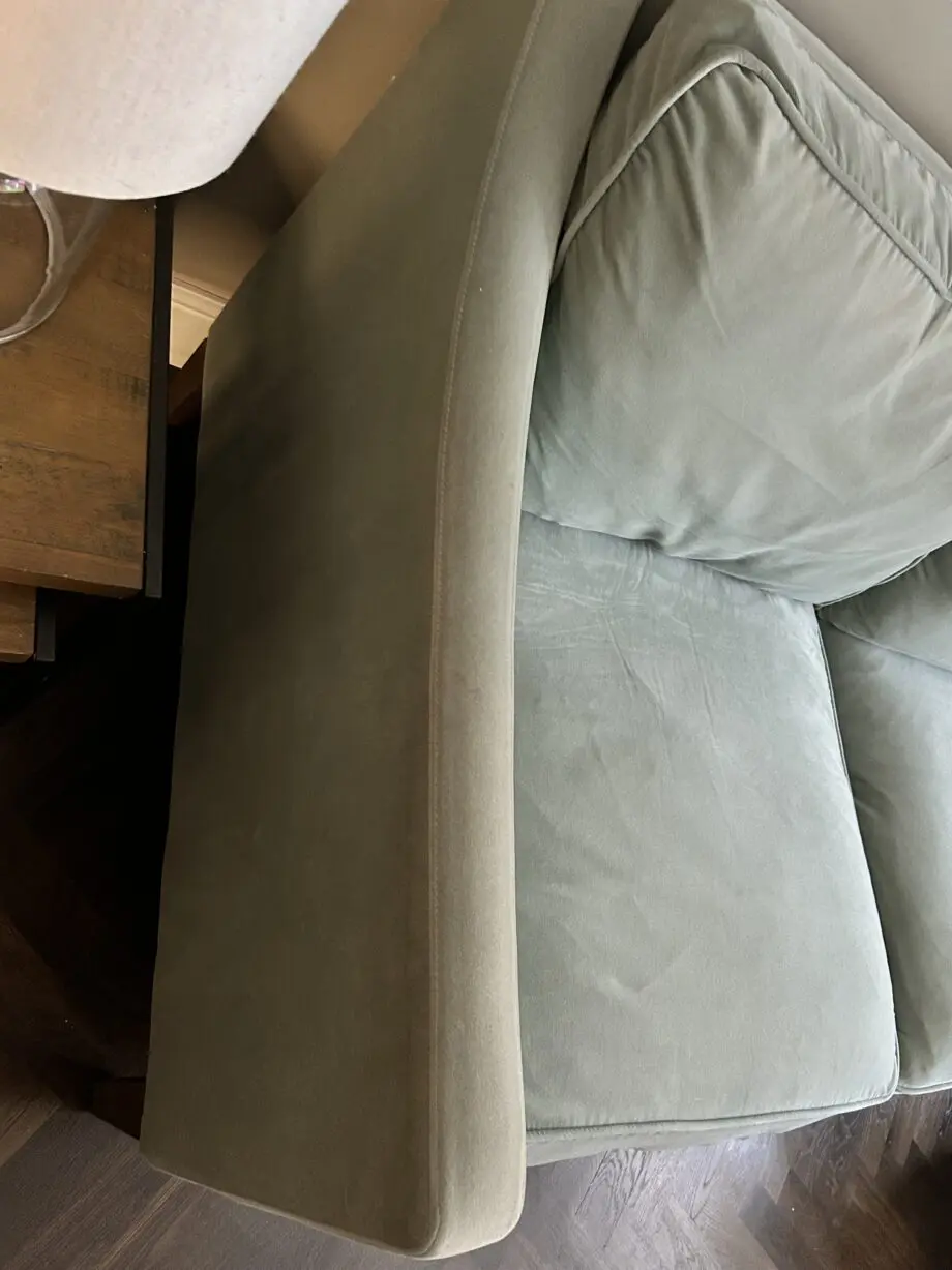 Sofa.com 2 and a half seater iggy sofa in sage smart velvet