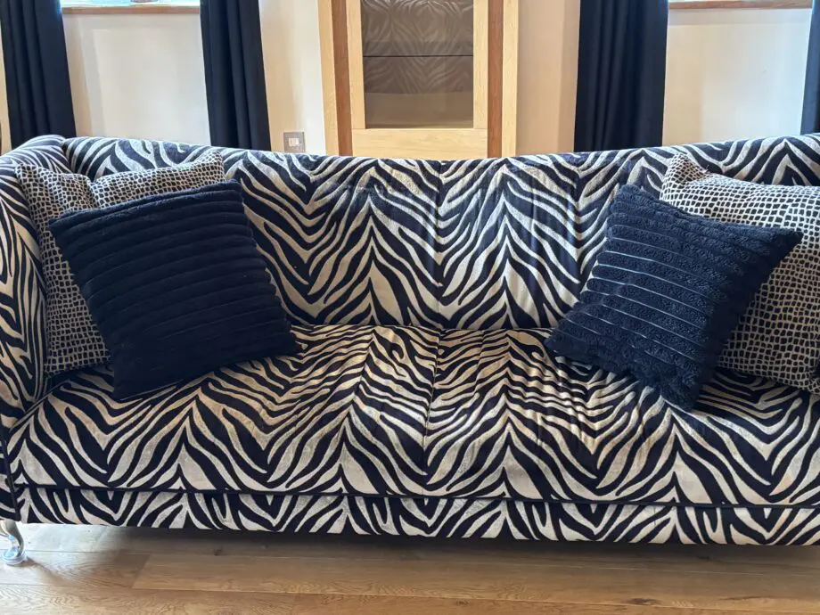 Two DFS Three Seater Sofas and a buffet