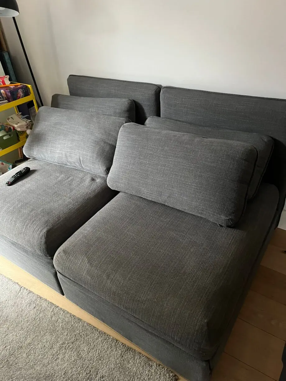 Ikea Vallentuna sofa bed modules and footstool
