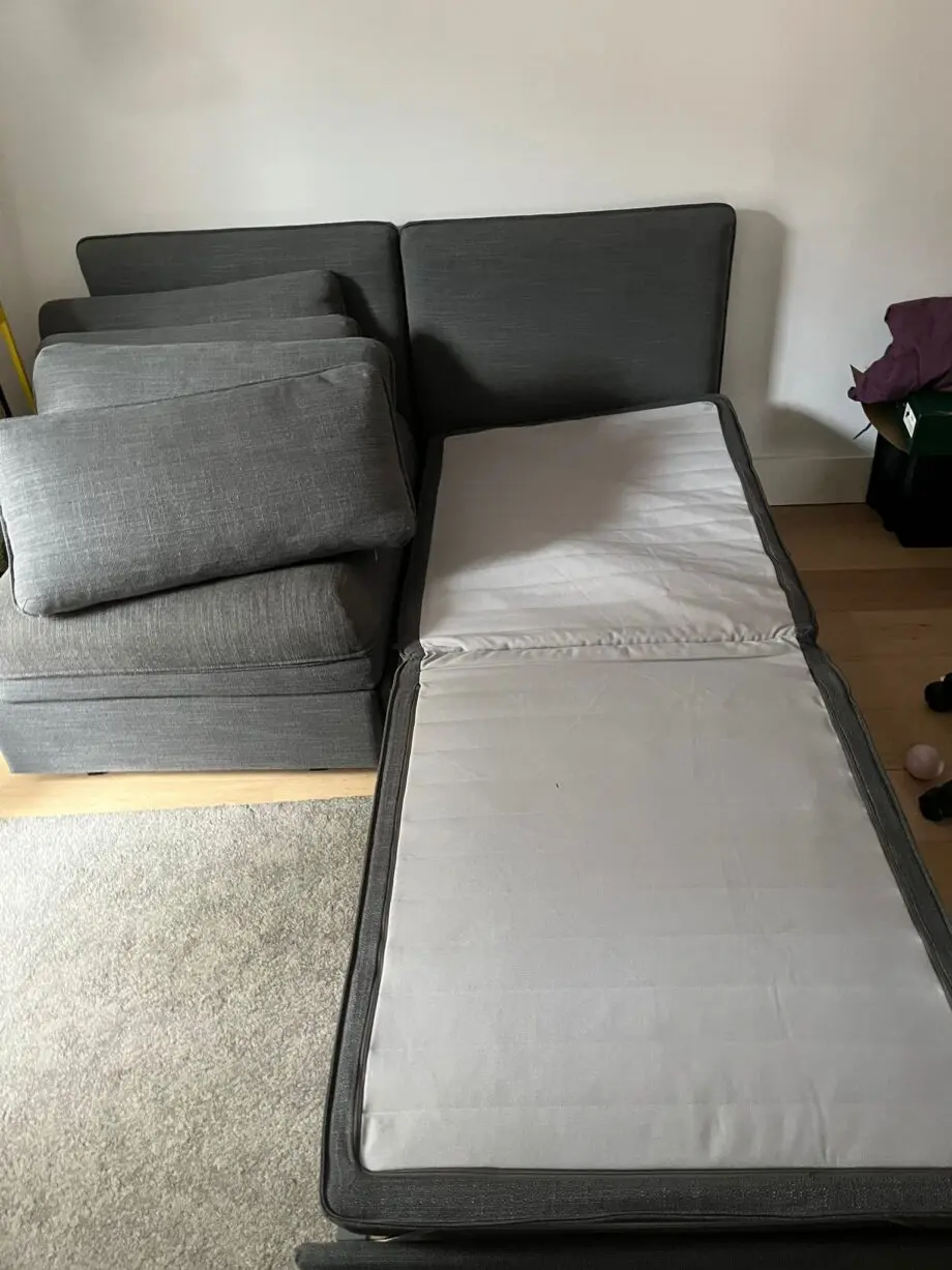Ikea Vallentuna sofa bed modules and footstool