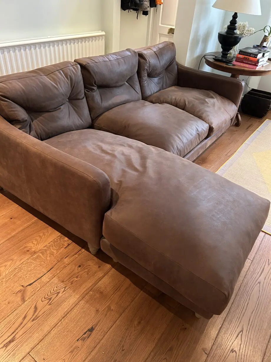 Loaf Brown Leather Sofa