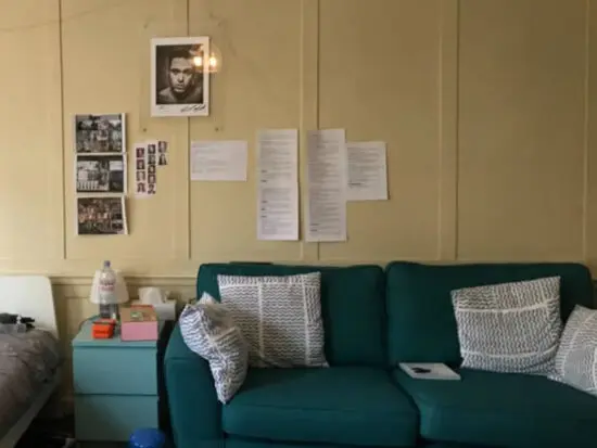 DFS lovely blue 3-seater sofa