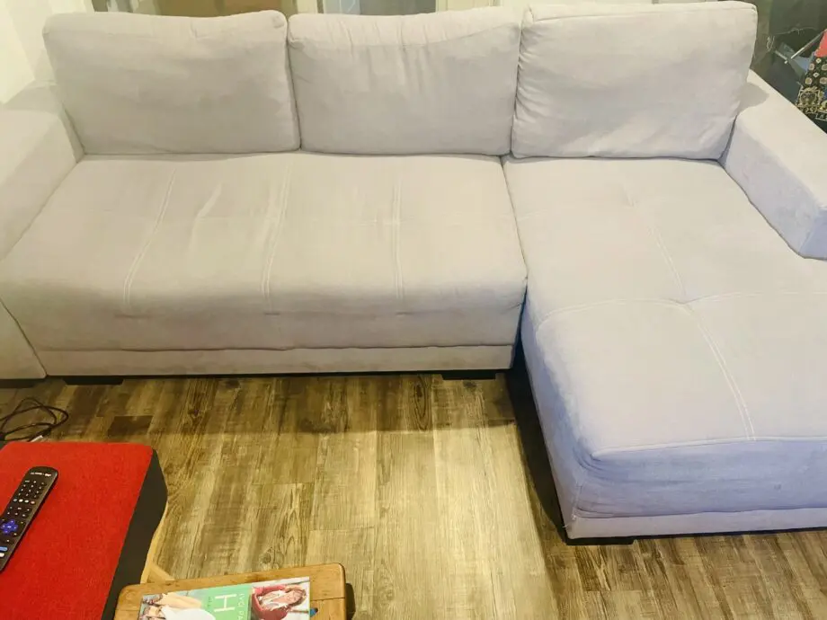 Light Grey L shaped corner sofa bed