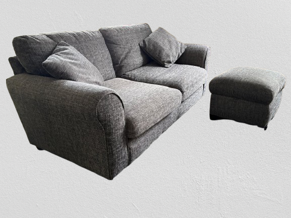 Argos Home Lisbon Fabric 2 Seater Sofa - grey