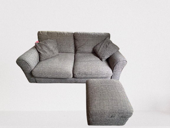 Argos Home Lisbon Fabric 2 Seater Sofa - grey