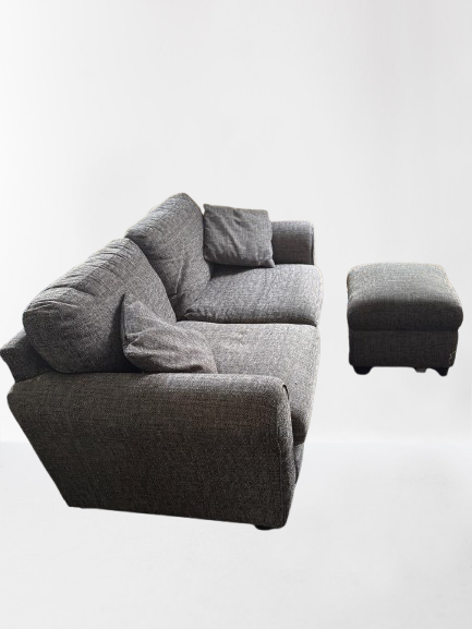 Argos Home Lisbon Fabric 2 Seater Sofa - grey