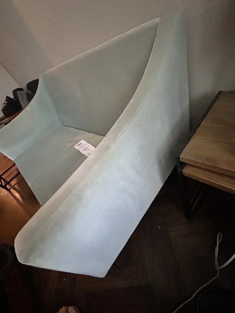 Sofa.com 2 and a half seater iggy sofa in sage smart velvet