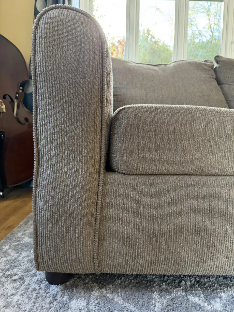 3 Seater Green Grey Sofa with fold out double bed Serta Brand