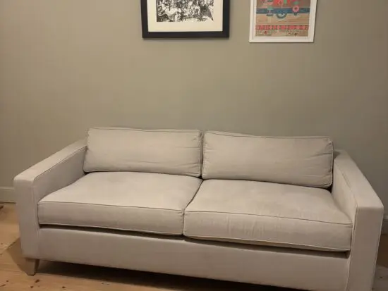 Stunning Neptune Sofa (RRP £3,095) - Shoreditch Linara Natural - Vintage Oak - 3 Seater