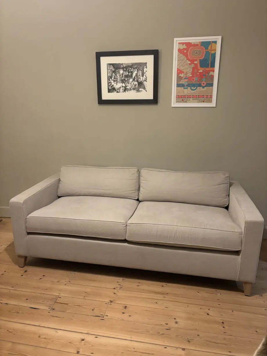 Stunning Neptune Sofa (RRP £3,095) - Shoreditch Linara Natural - Vintage Oak - 3 Seater