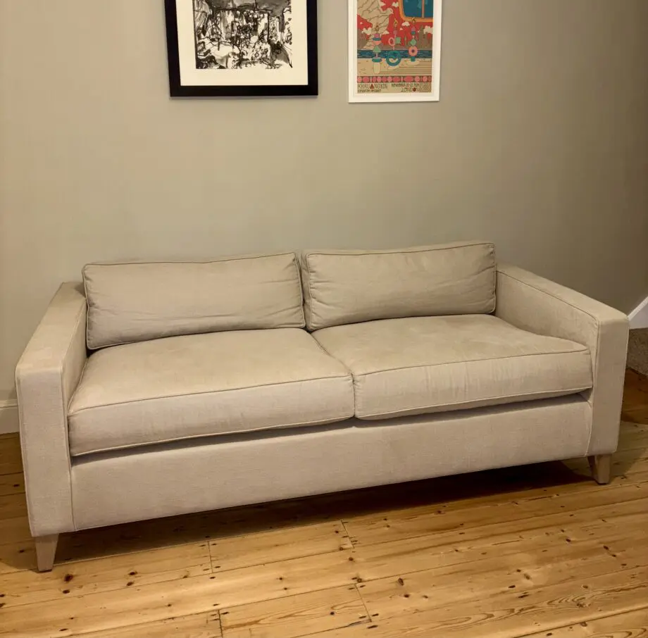 Stunning Neptune Sofa (RRP £3,095) - Shoreditch Linara Natural - Vintage Oak - 3 Seater
