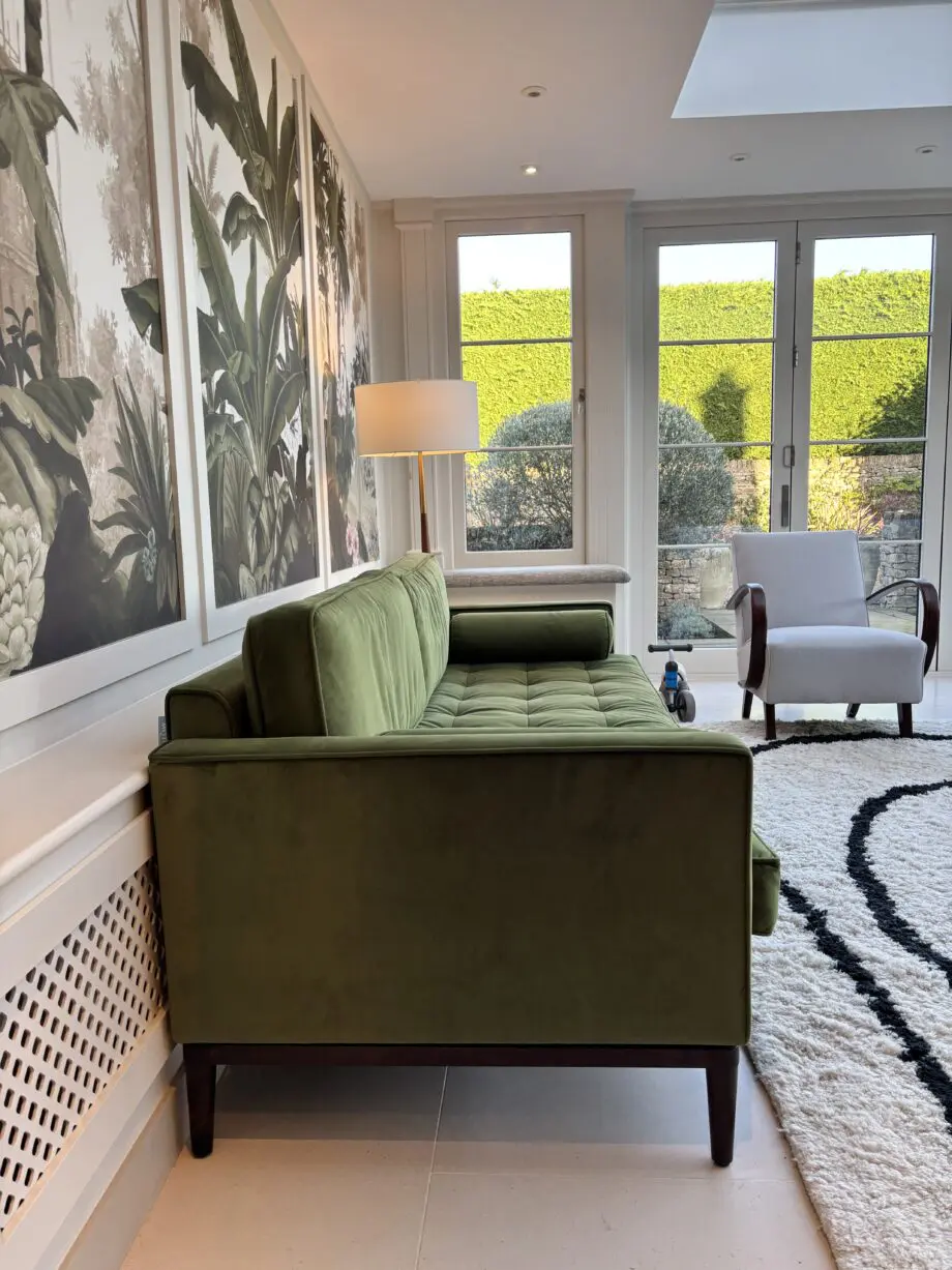 Swyft, Vine Green, Model 02 3 seater sofa