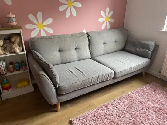DFS 4 Seater Zinc Sofa