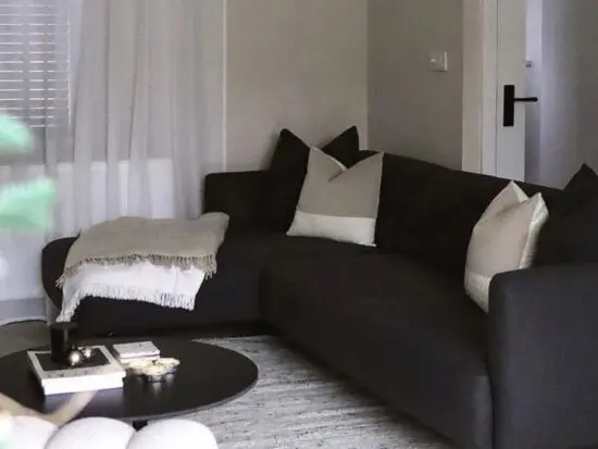 The BoConcept Modena Dark Grey LuxFelt L-Shaped Modular Chaise Sofa