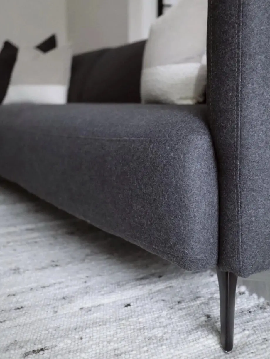 The BoConcept Modena Dark Grey LuxFelt L-Shaped Modular Chaise Sofa