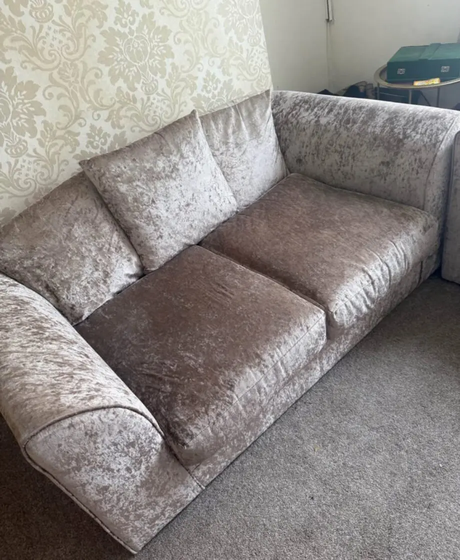 2 set of Sofas - crushed velvet