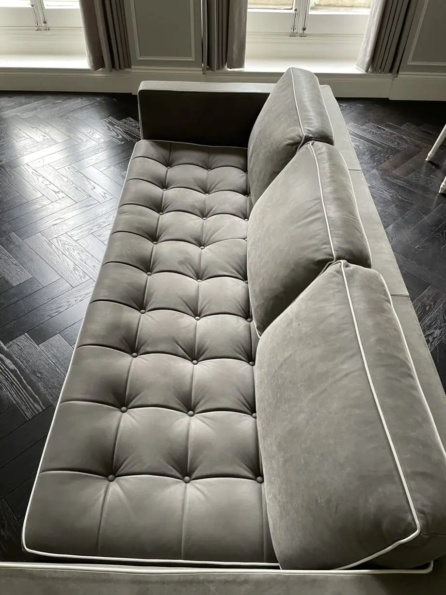 High quality Bespoke “B&B Italia-style” sofa MADE IN ITALY in Elephant Grey