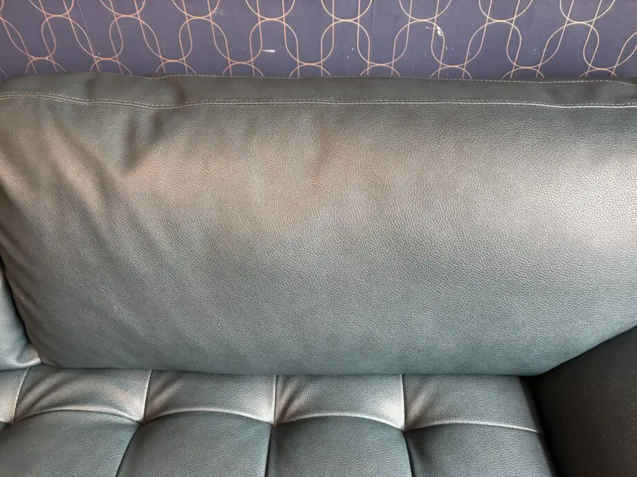 Dfs steel blue 3 seater sofa
