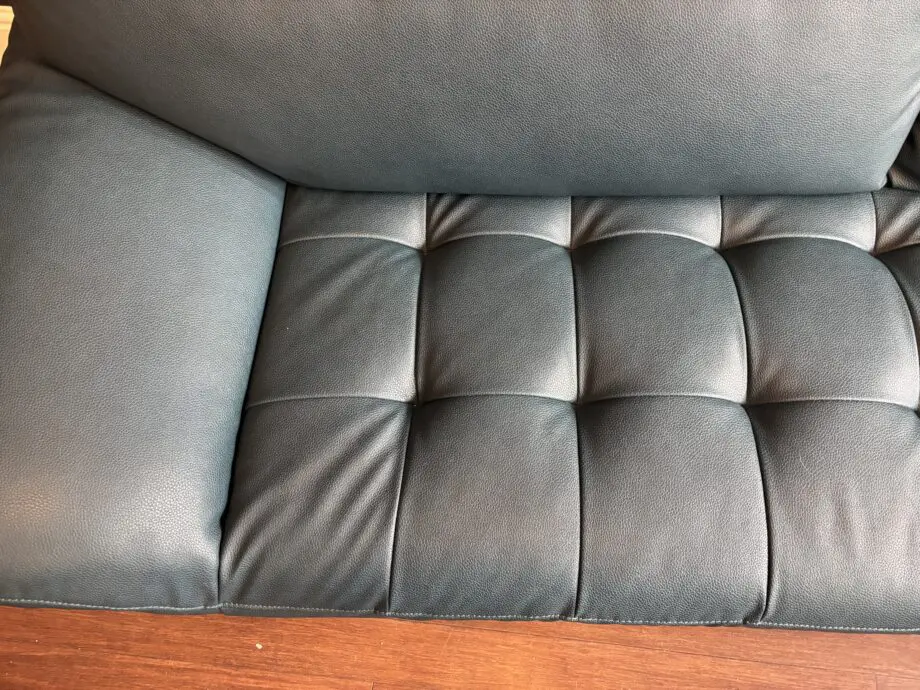 Dfs steel blue 3 seater sofa