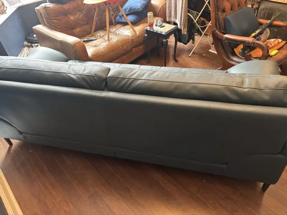 Dfs steel blue 3 seater sofa
