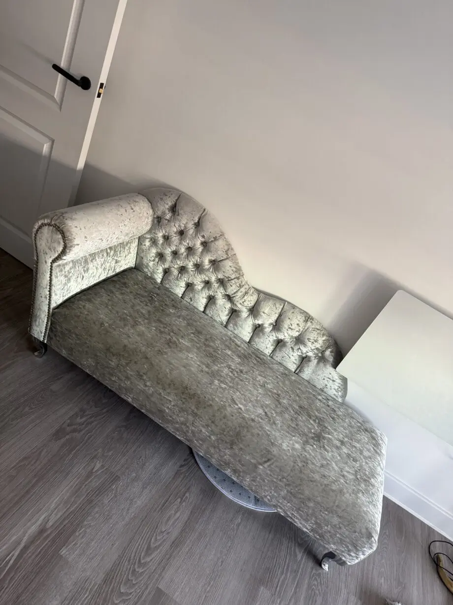 Crush velvet sofa