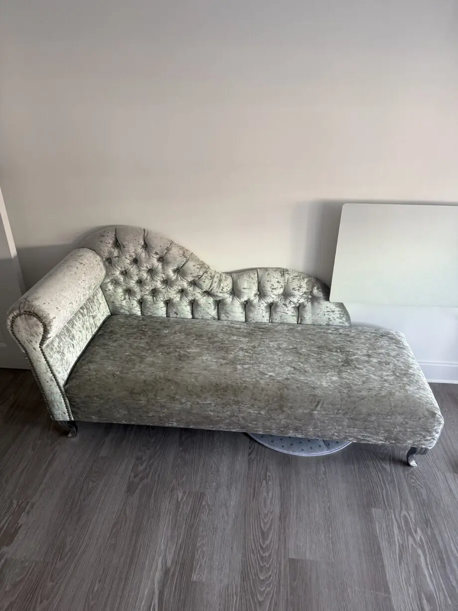 Crush velvet sofa