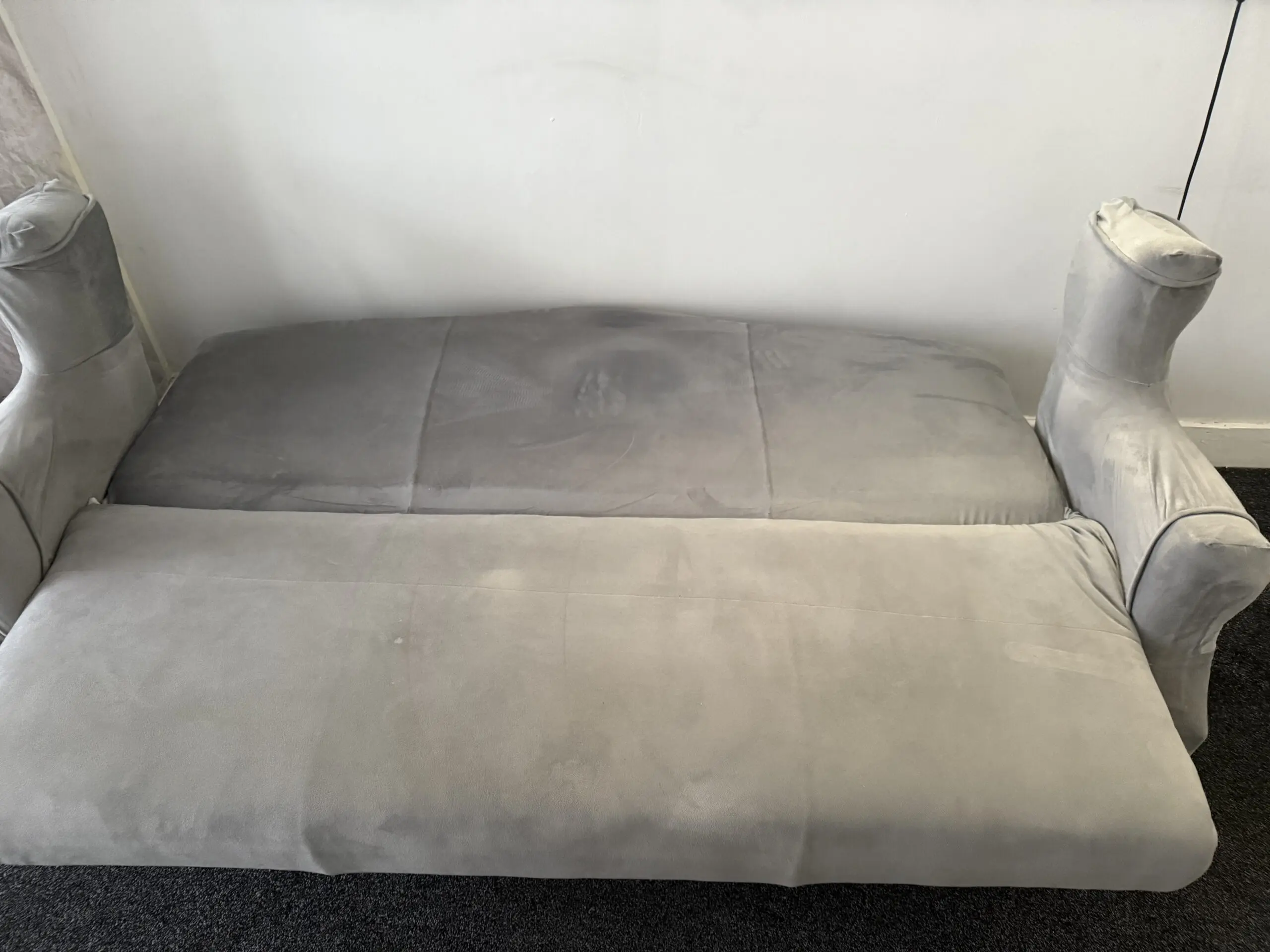 Stylish Grey 3-Seater Sofa Bed with Storage – Excellent Condition