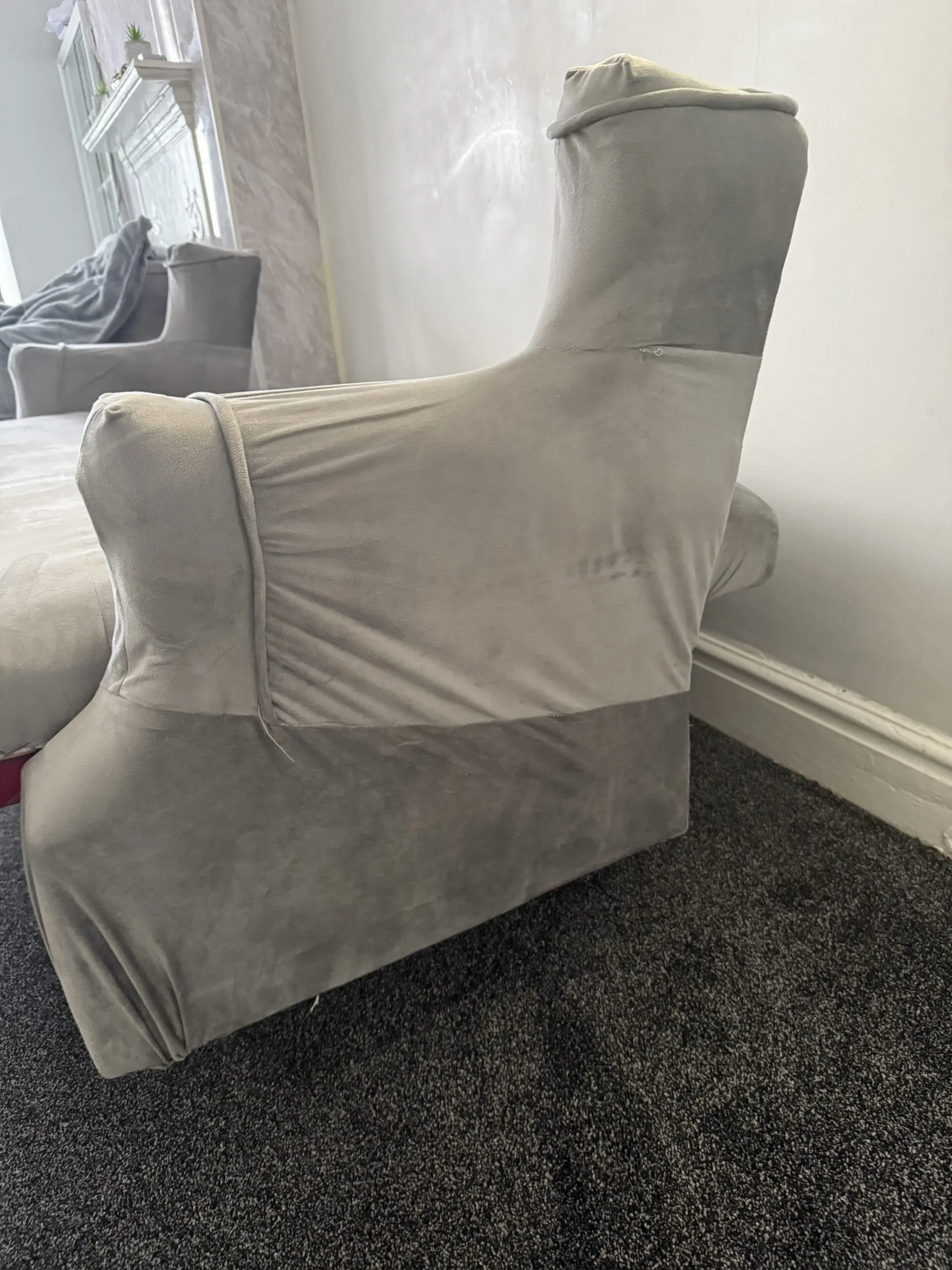 Stylish Grey 3-Seater Sofa Bed with Storage – Excellent Condition