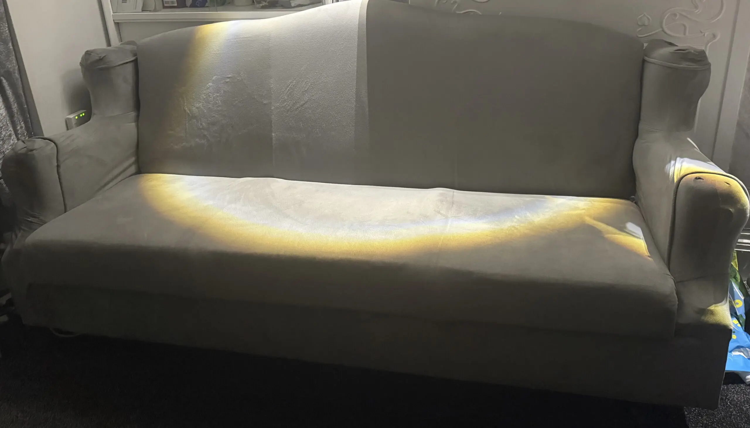 Stylish Grey 3-Seater Sofa Bed with Storage – Excellent Condition