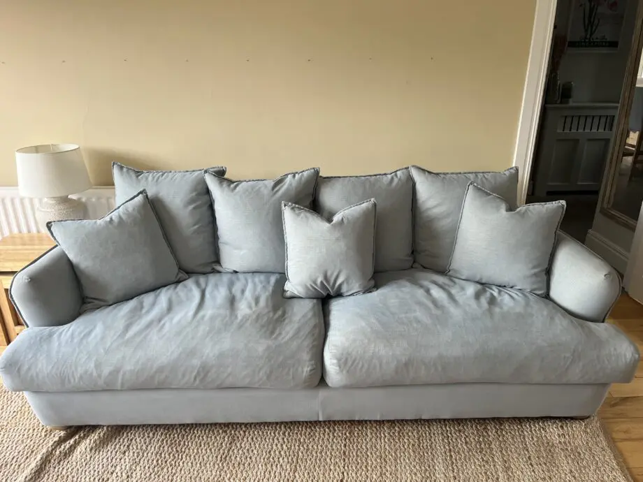 Loaf smooch sofa in powder blue