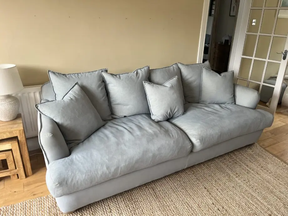 Loaf smooch sofa in powder blue
