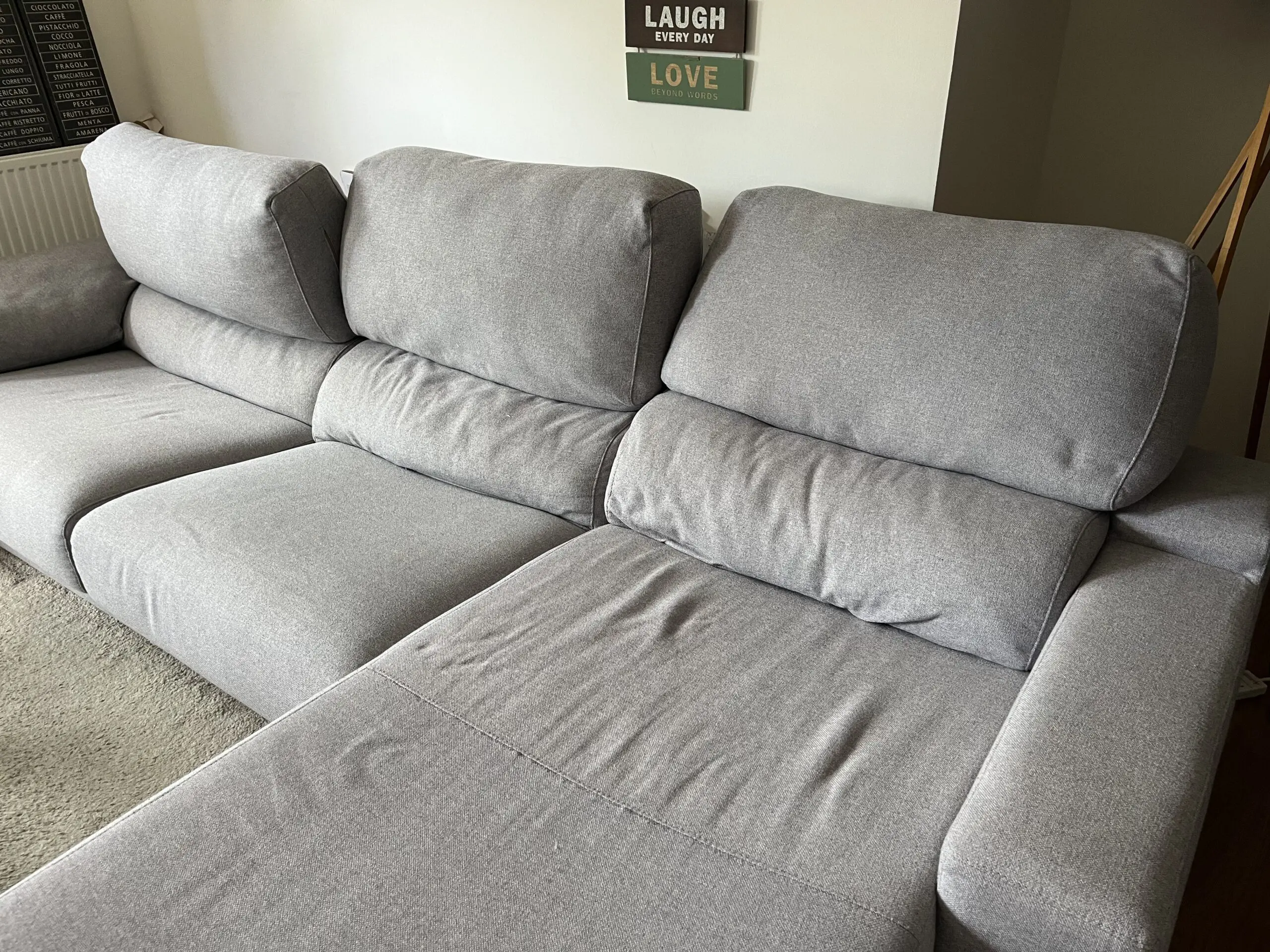 Sofa bed with storage and stools