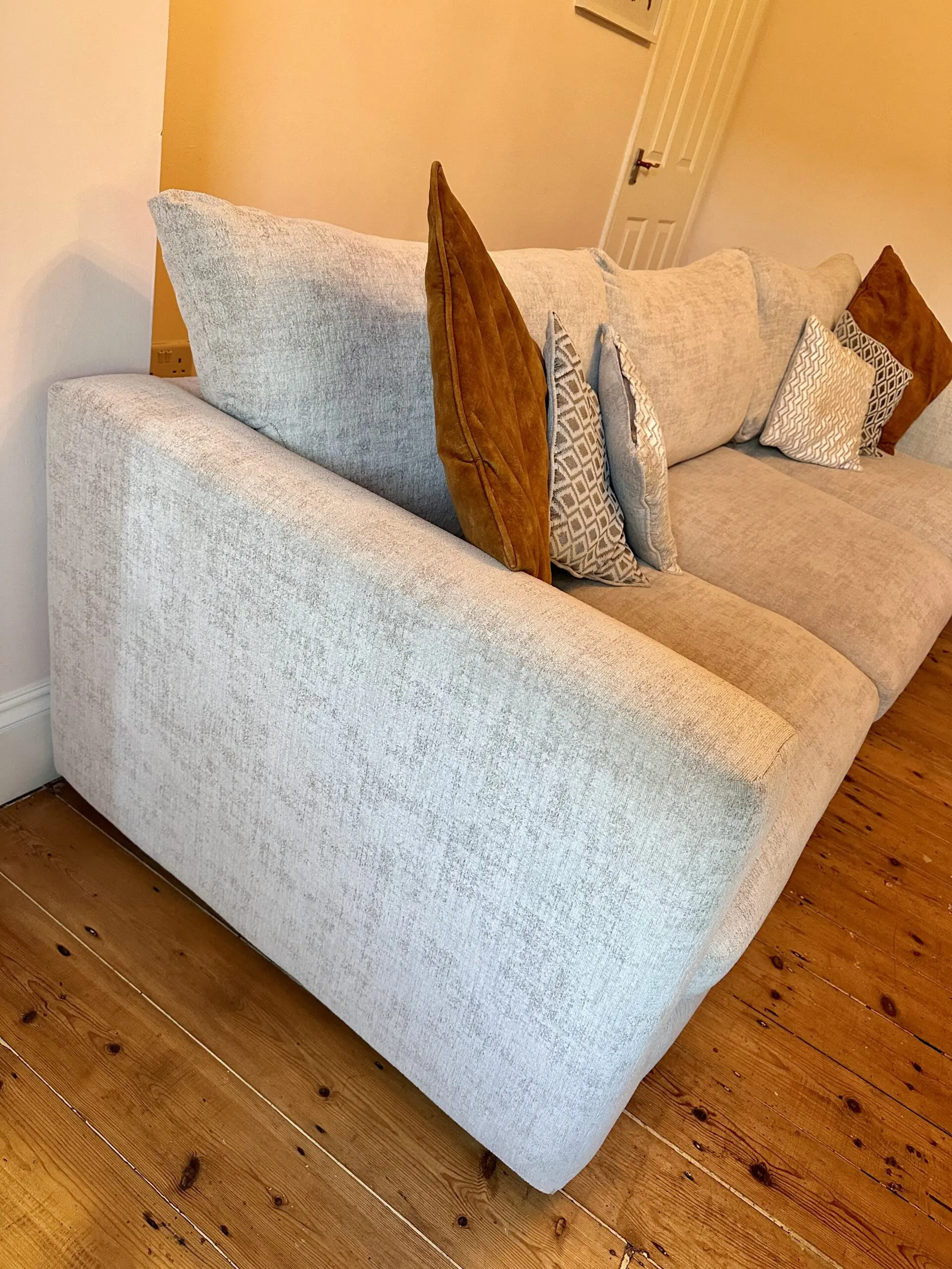 Oak furniture land MALVERN Modular beige 3 Seat Sofa