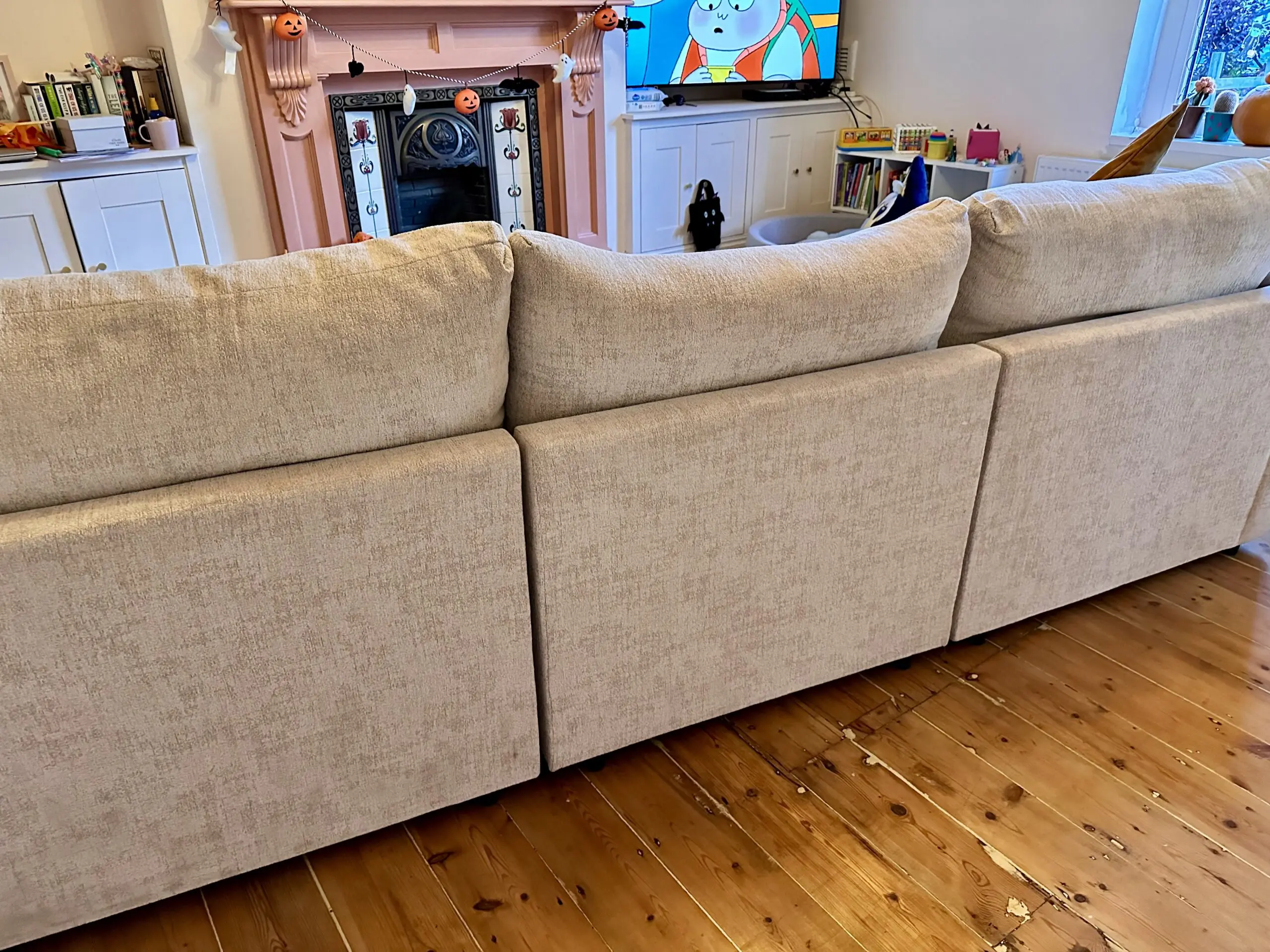 Oak furniture land MALVERN Modular beige 3 Seat Sofa