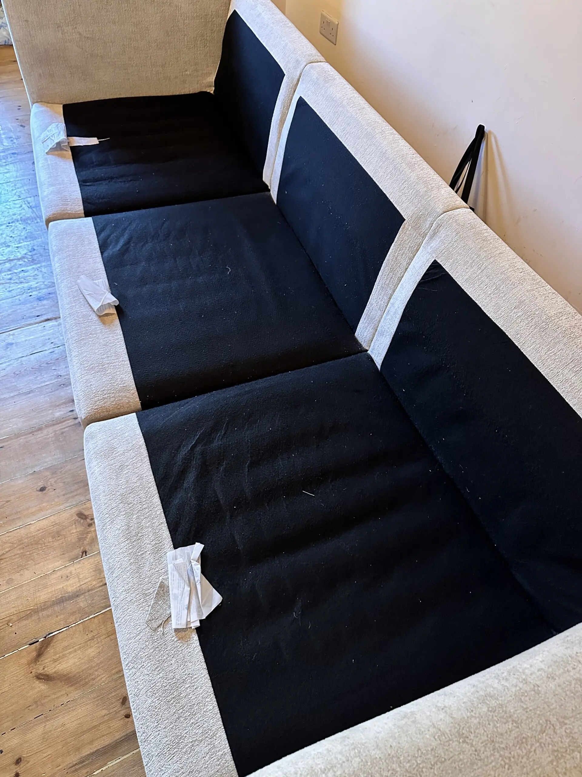 Oak furniture land MALVERN Modular beige 3 Seat Sofa