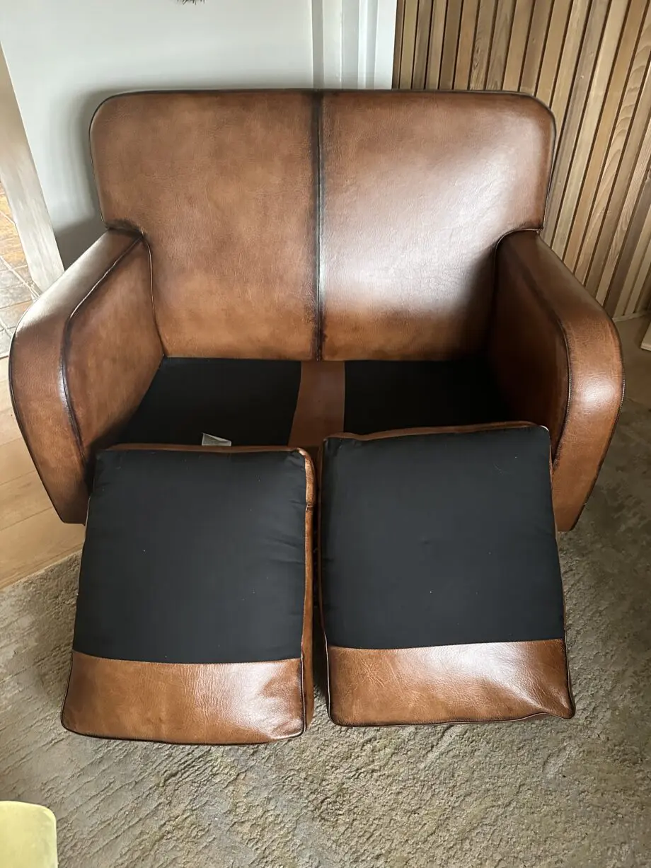 Vintage Sofa Company Wilbur Aniline Leather 2 seater sofa